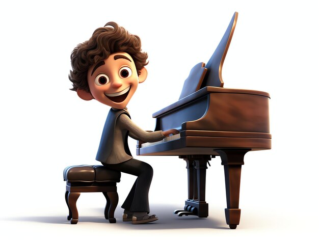 3D character portraits of young music