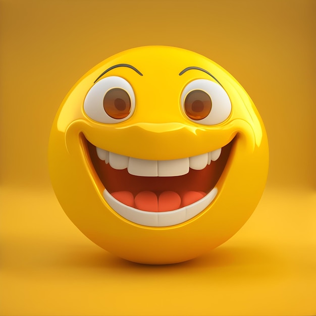 3d character smiling