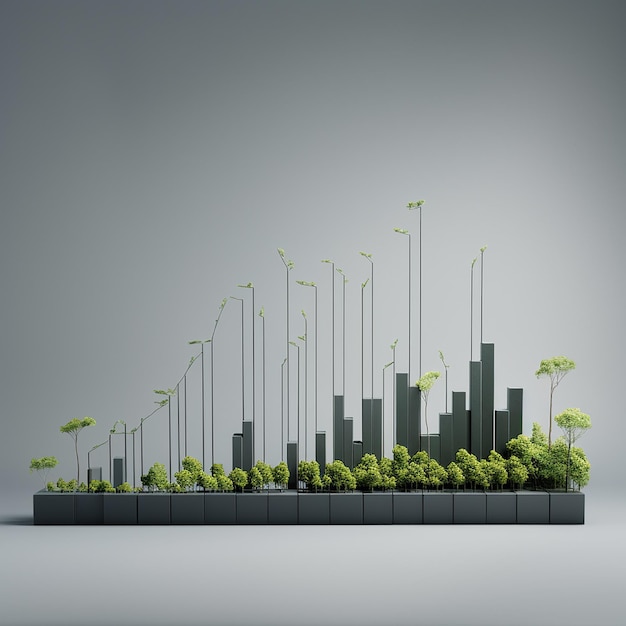 Photo 3d charts of nature