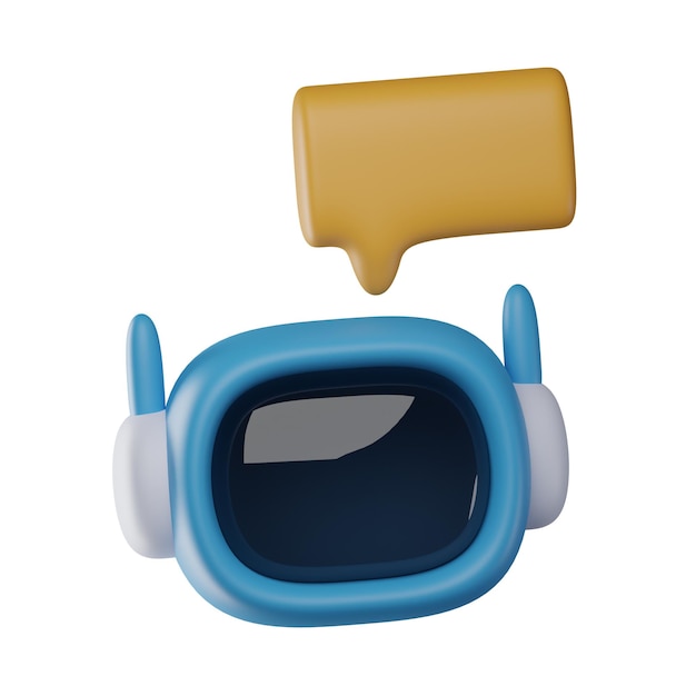 3D Chatbot-illustratie