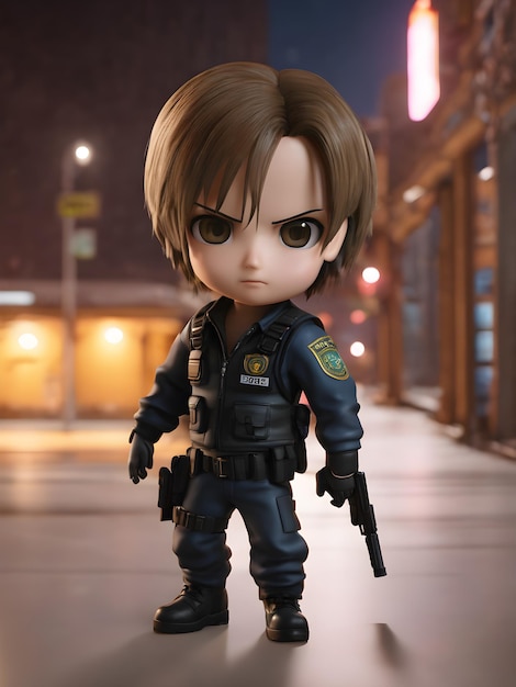 3d chibi characters in Resident Evil