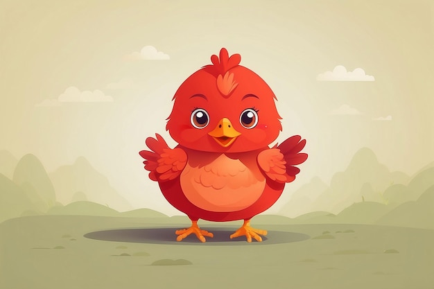 3d chicken cartoon