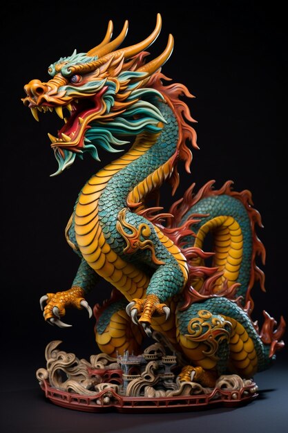 3D Chinese draak afbeelding