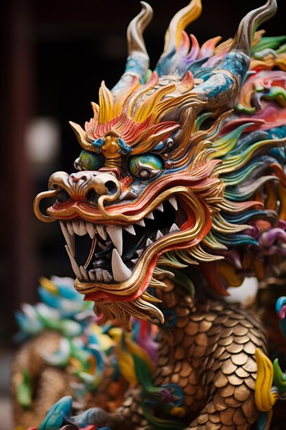 3D изображение китайского дракона