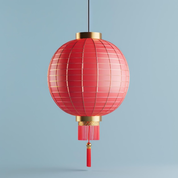 3d chinese nieuwjaar lantaarn icoon weergeven linkse weergave