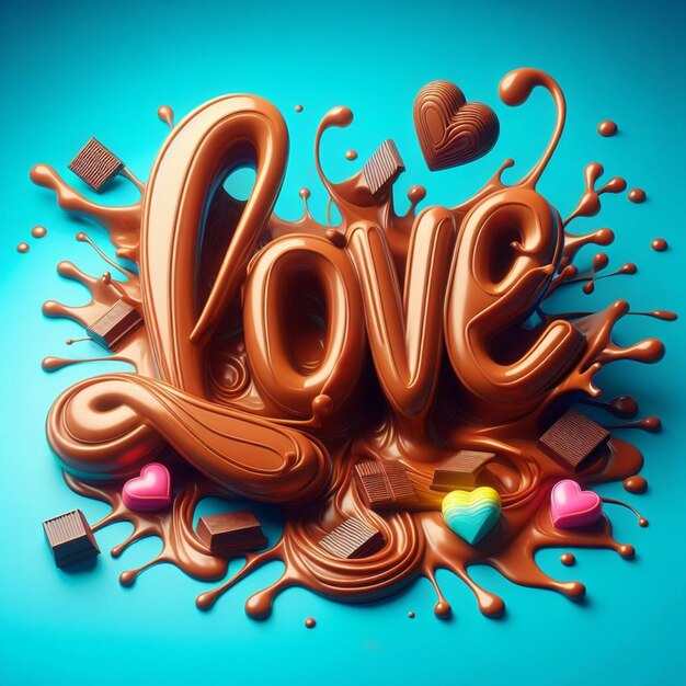 3D Chocolate Love Liquid