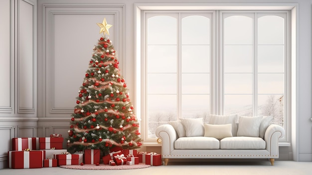 3d christmas tree interior