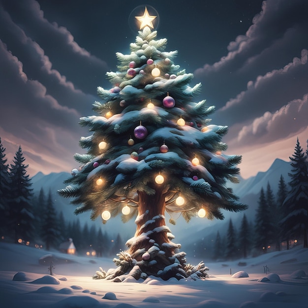 3д рождественская елка