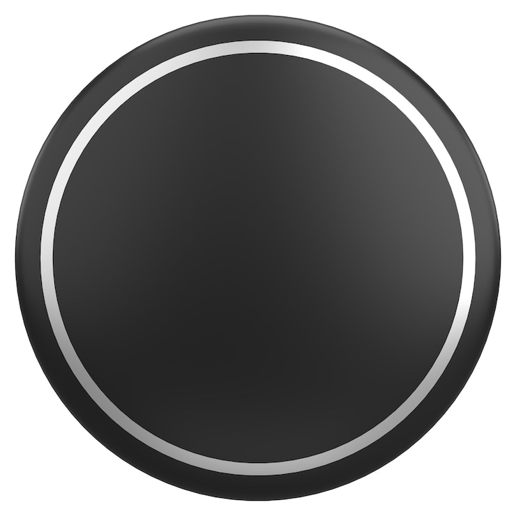 Photo 3d circle button empty button 3d illustration