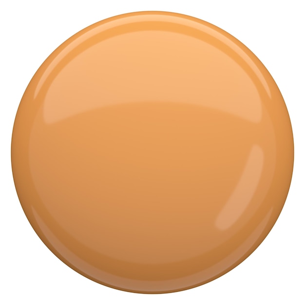 3D-круглая кнопка Пустая кнопка 3D-иллюстрация