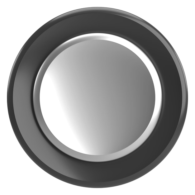 Foto 3d-cirkelknop lege knop 3d illustratie