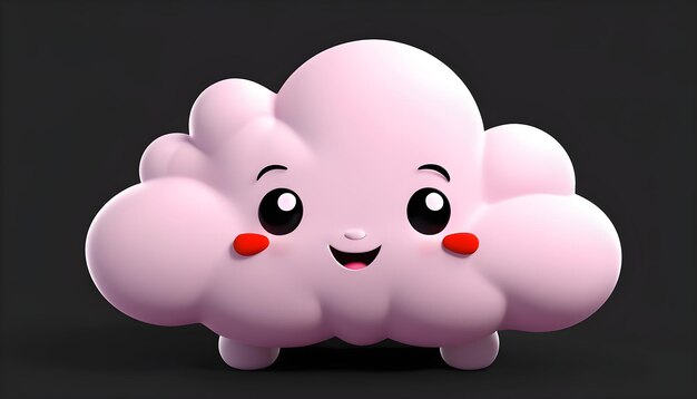 Photo 3d cloud generated by ai