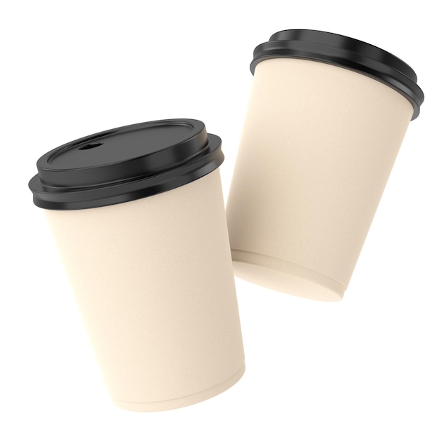 3D coffee cup 3D illustration