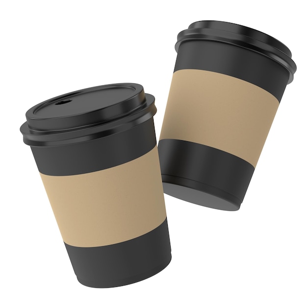 3D coffee cup 3D illustration