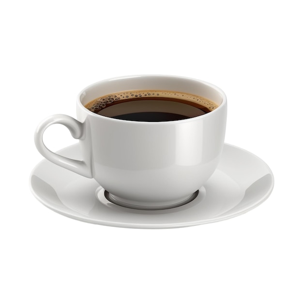 3d coffee cup on a white background