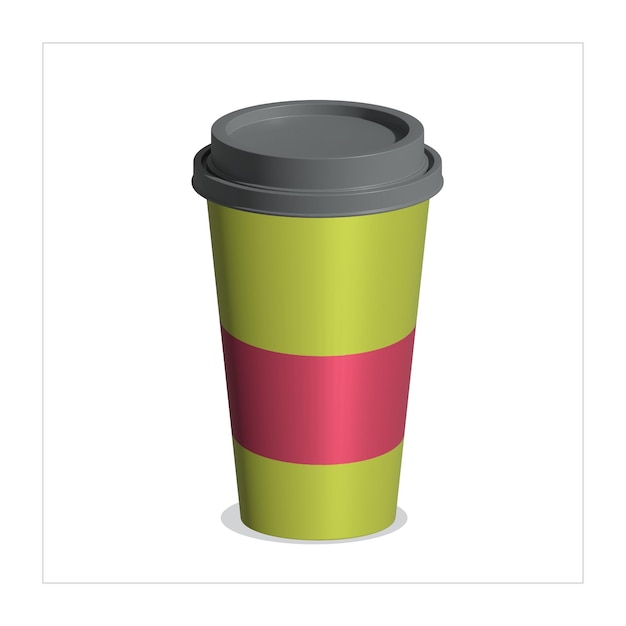 3D coffee paper cup