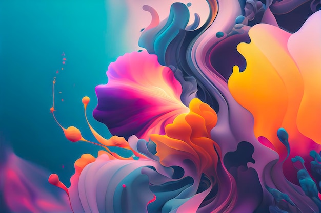 3d colorful abstract wallpaper