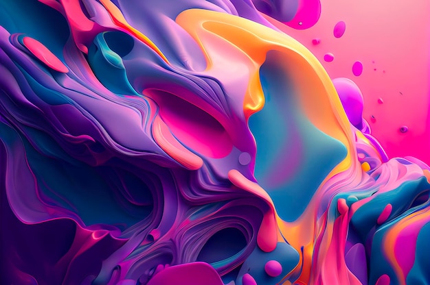 3d colorful background