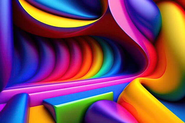 3d colorful background