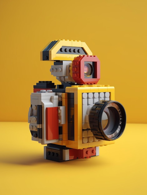 Фото Коллекция цветных макетов 3d-камеры