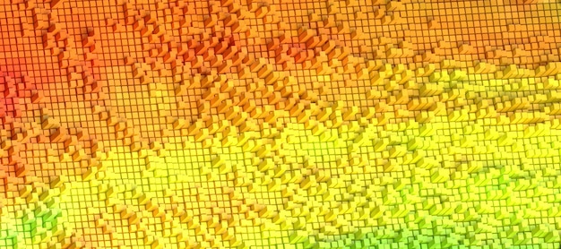 3d colorful cubes background 3d render