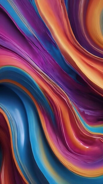 3d colorful dynamic fluid wave abstract background l 3d illustration