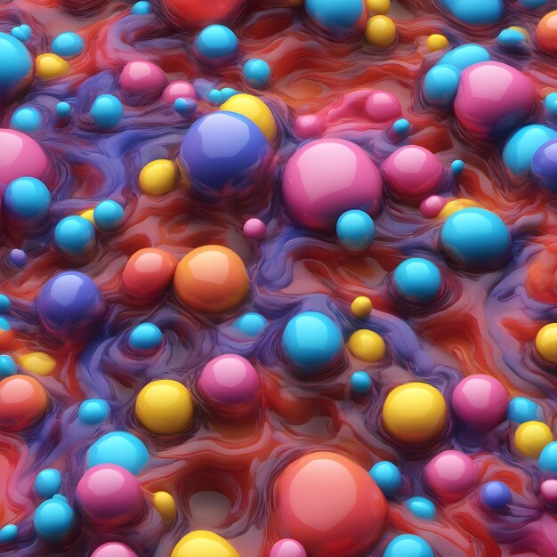 3D Colorful Fluids