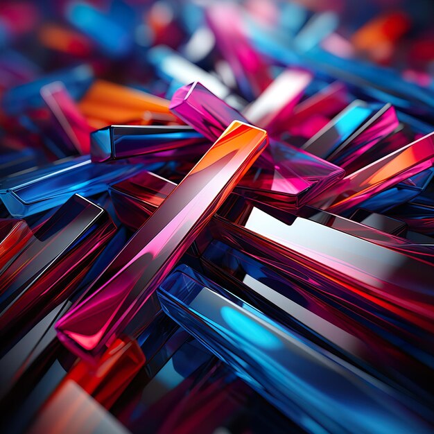 3D Colorful Glossy and Matte Abstract Background Ultra HD Abstract Background