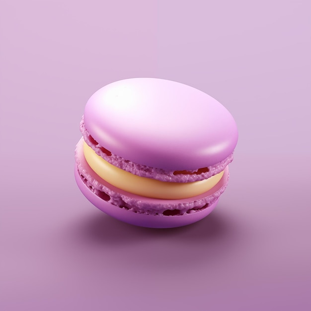 3d Colorful Macarons