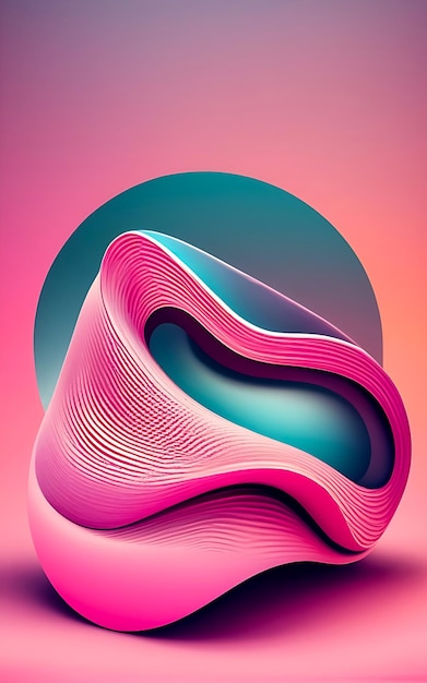 3d Colorful wave Abstract Background high regulation