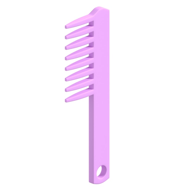 Photo 3d comb illustration