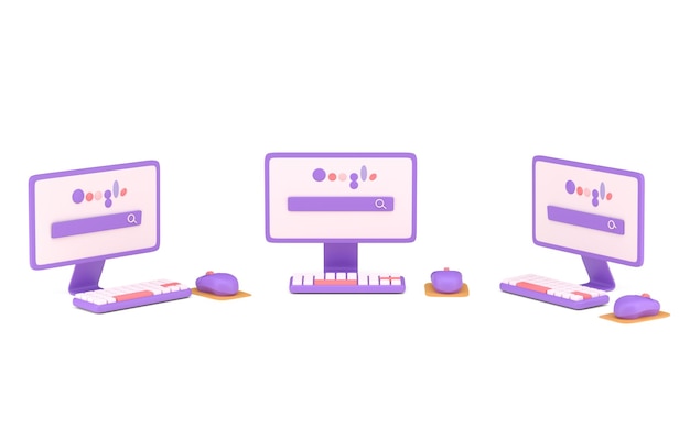 3D Computer 3D Illustratie instellen