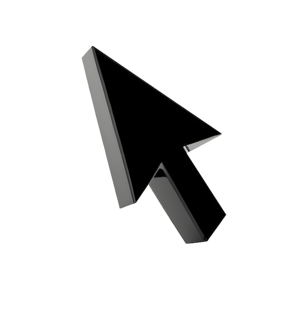 Photo 3d computer mouse cursor arrow icon generative ai