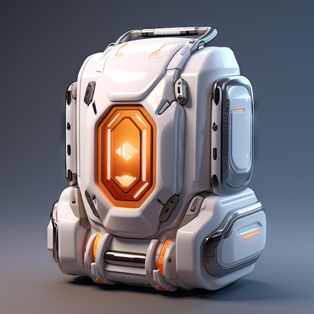 Premium AI Image | 3d concept futuristic backpack