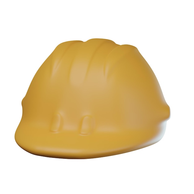 3D Construction Helmet Illustration