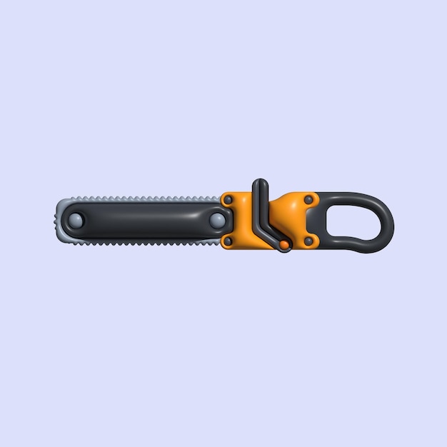 3D Construction Tool Asset with Light Background