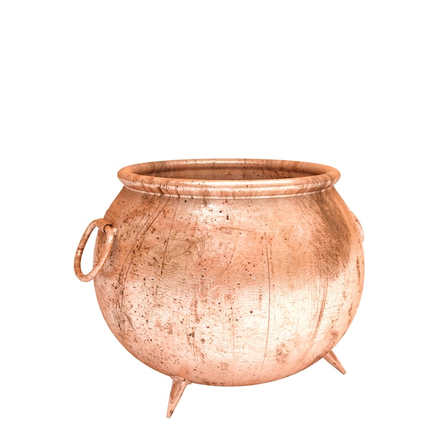 3d copper pot