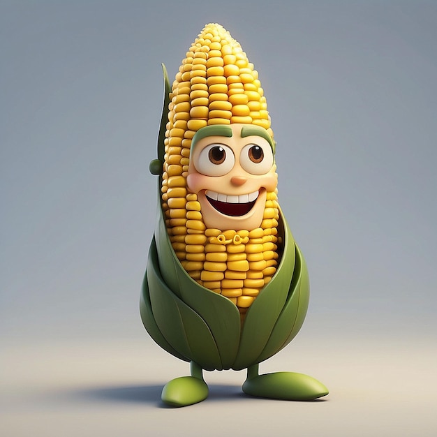 3d corn character