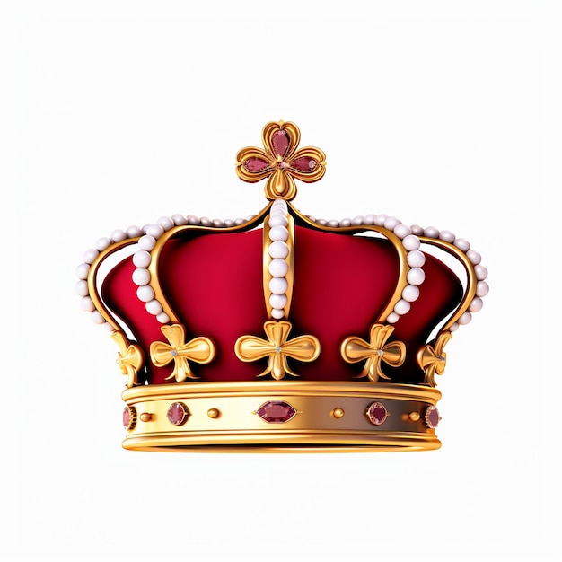 3d crown isolated