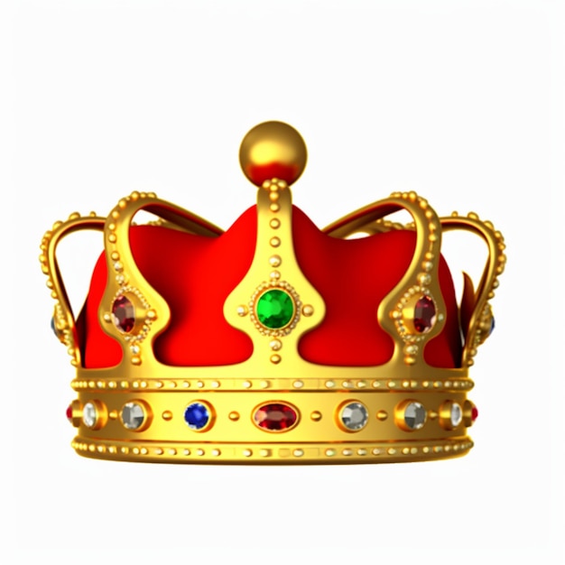 3d crown isolated