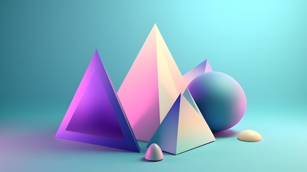 Foto carta da parati del fondo di forma del poligono di cristallo 3d