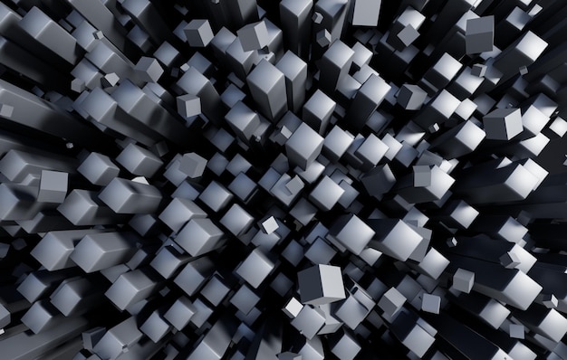 3D cube abstract background