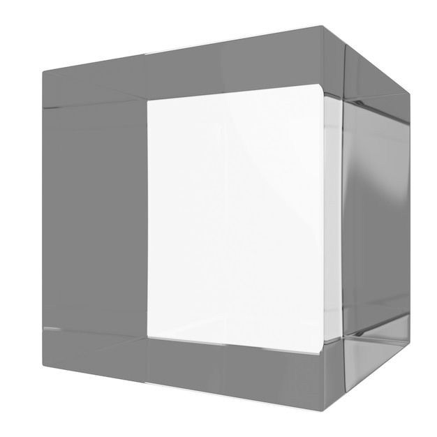 Foto illustrazione del cubo 3d