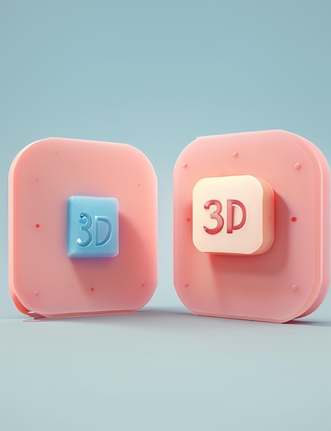 3d キューブの内側と左側に3d キューバがあります