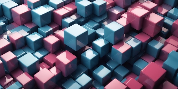 3d cubes background