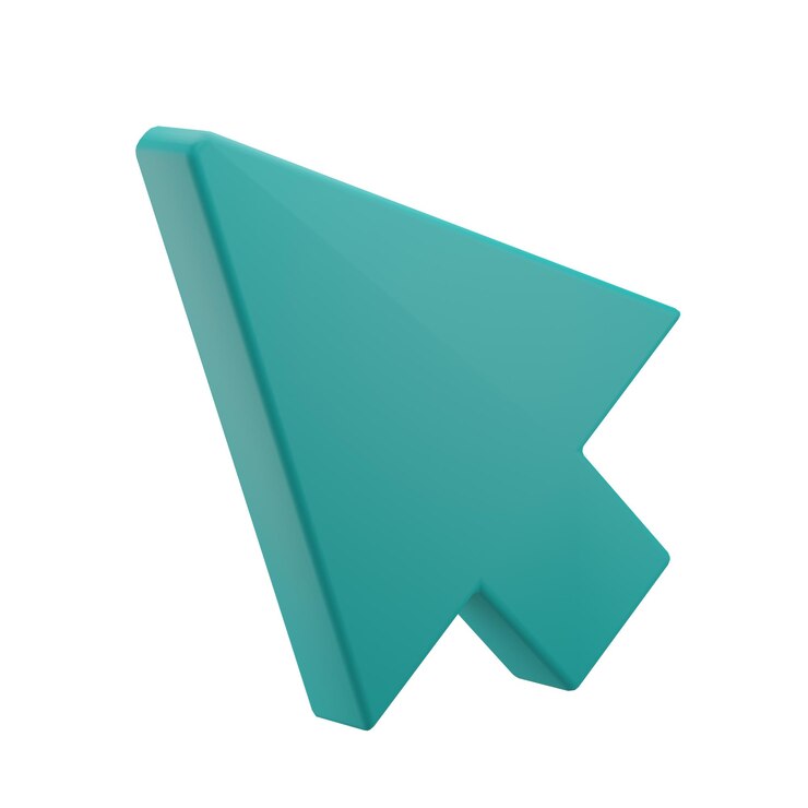 Photo 3d cursor illustration