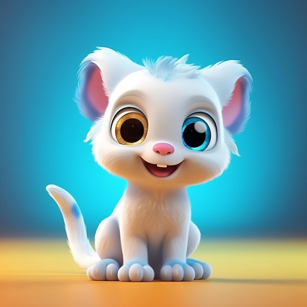 3D cute baby animal cartoon character