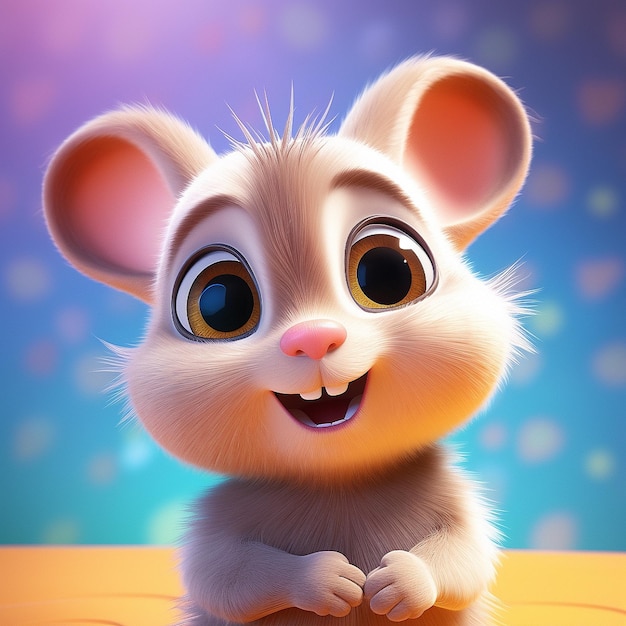 3D cute cartoon of a baby animal