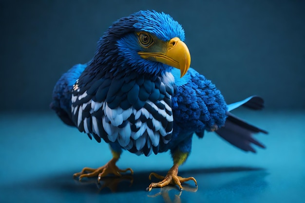 3d cute eagle