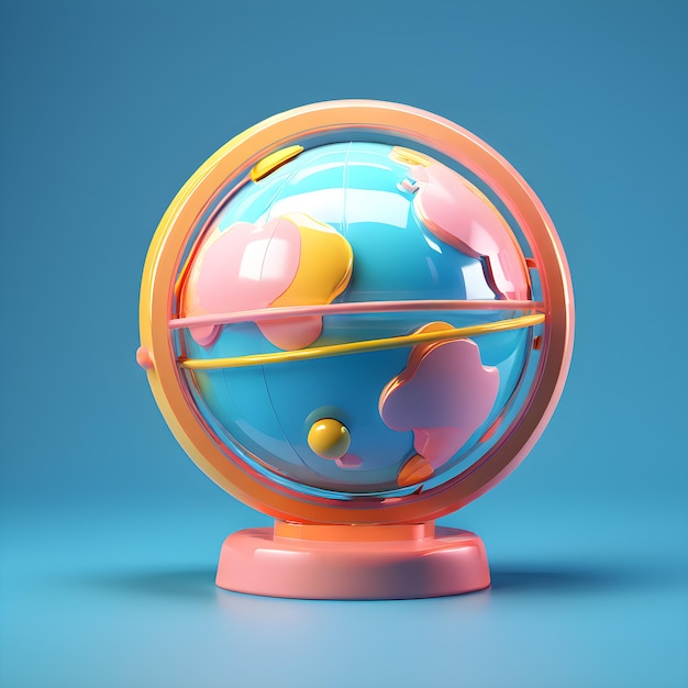 3d Cute globe toy